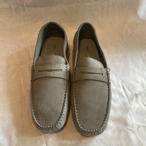 Italian suede loafers